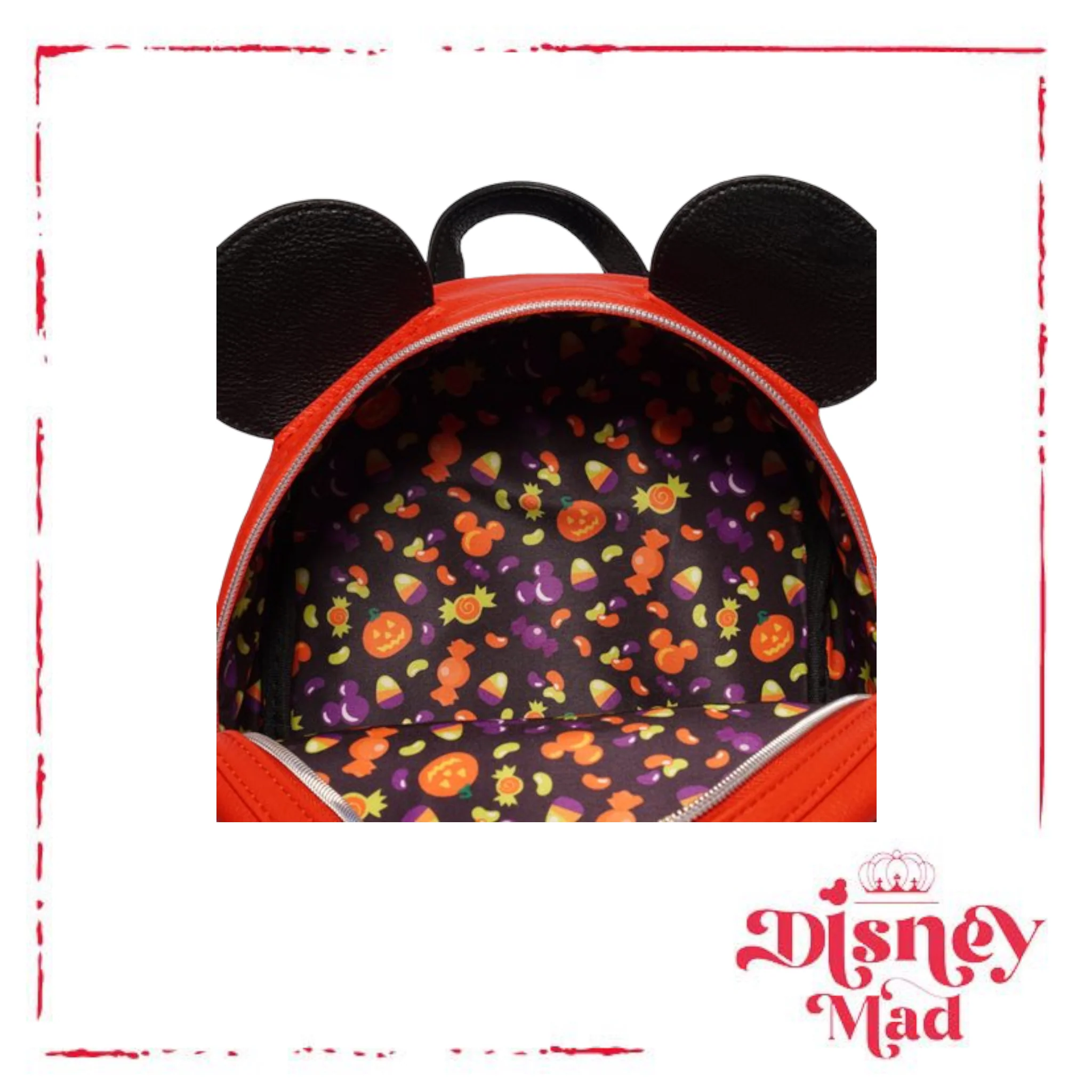 Disney Loungefly Mickey Mouse Halloween Devil Mickey Mini-Backpack - Entertainment Earth Exclusive - Image 7