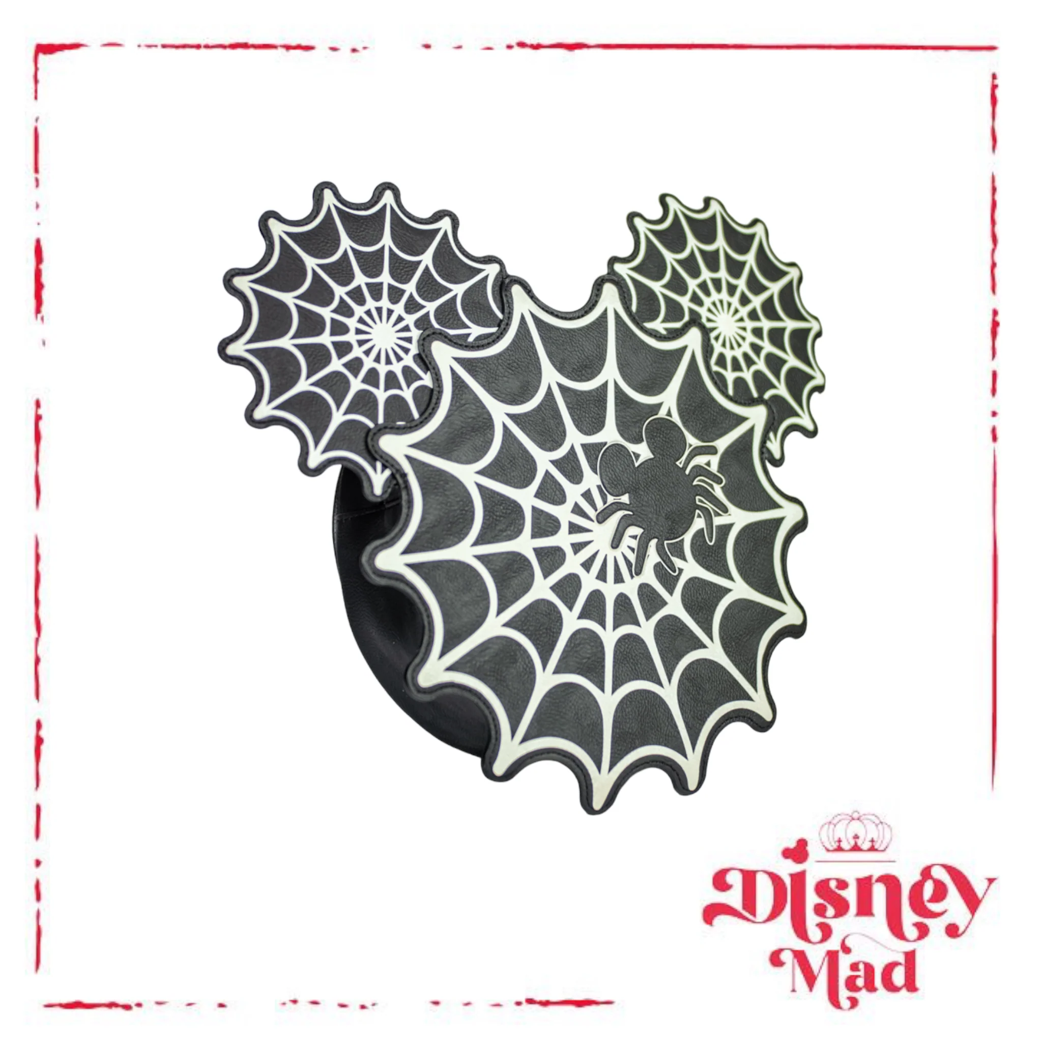 Disney Loungefly Mickey Mouse Spiderweb Mickey Glow in the Dark Crossbody – Entertainment Earth Exclusive - Image 4