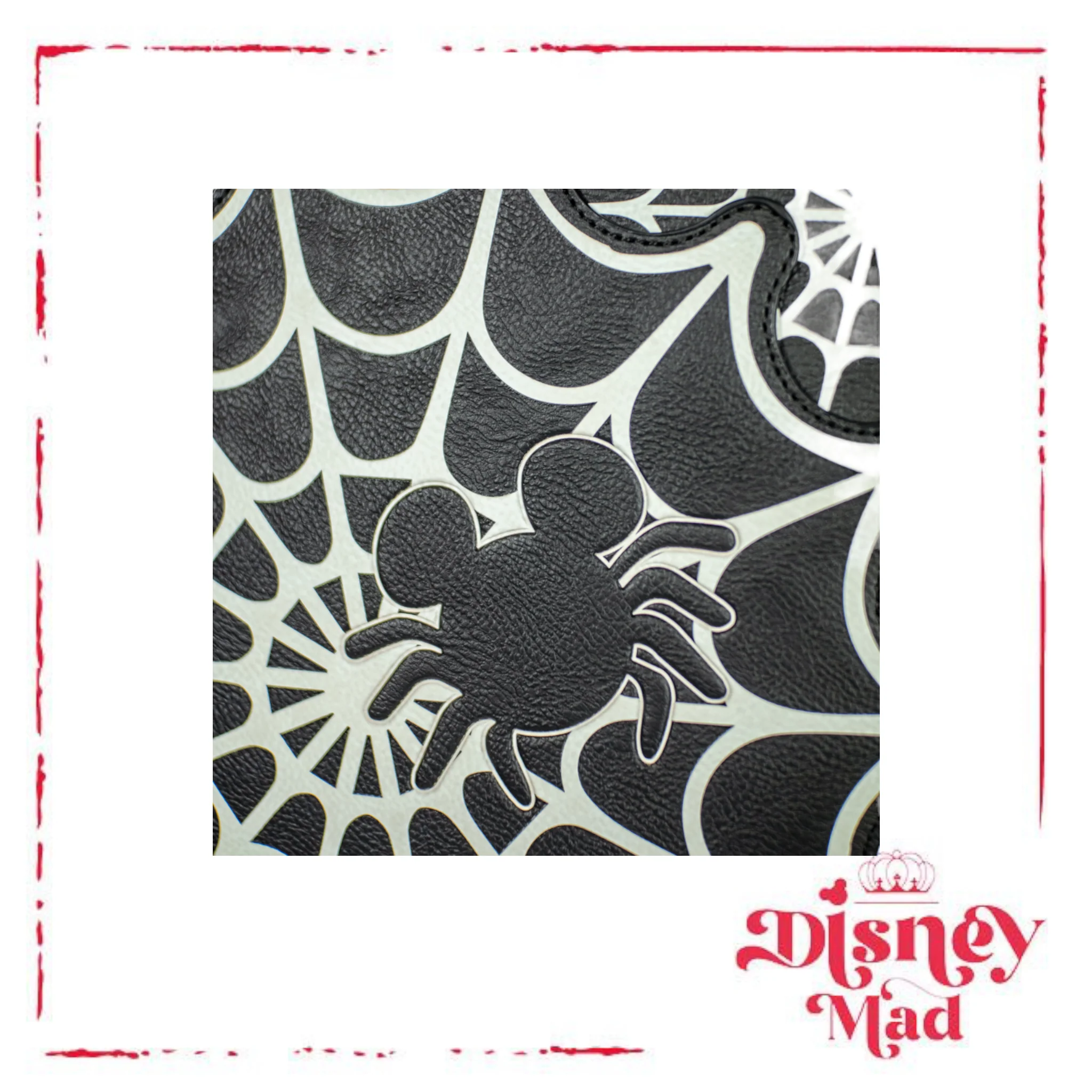 Disney Loungefly Mickey Mouse Spiderweb Mickey Glow in the Dark Crossbody – Entertainment Earth Exclusive - Image 6
