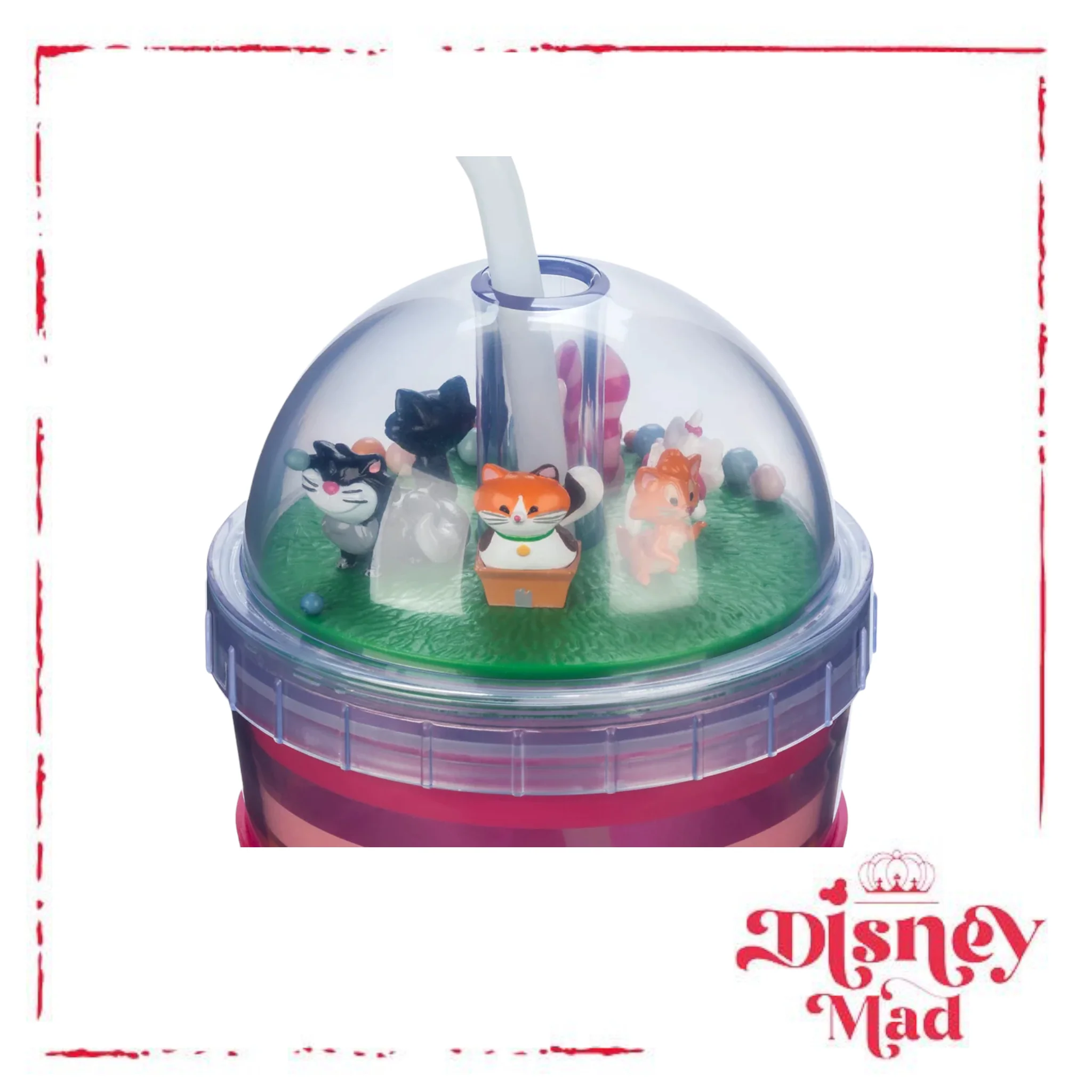 Disney Parks Cats Dome Tumbler with Straw - Image 3