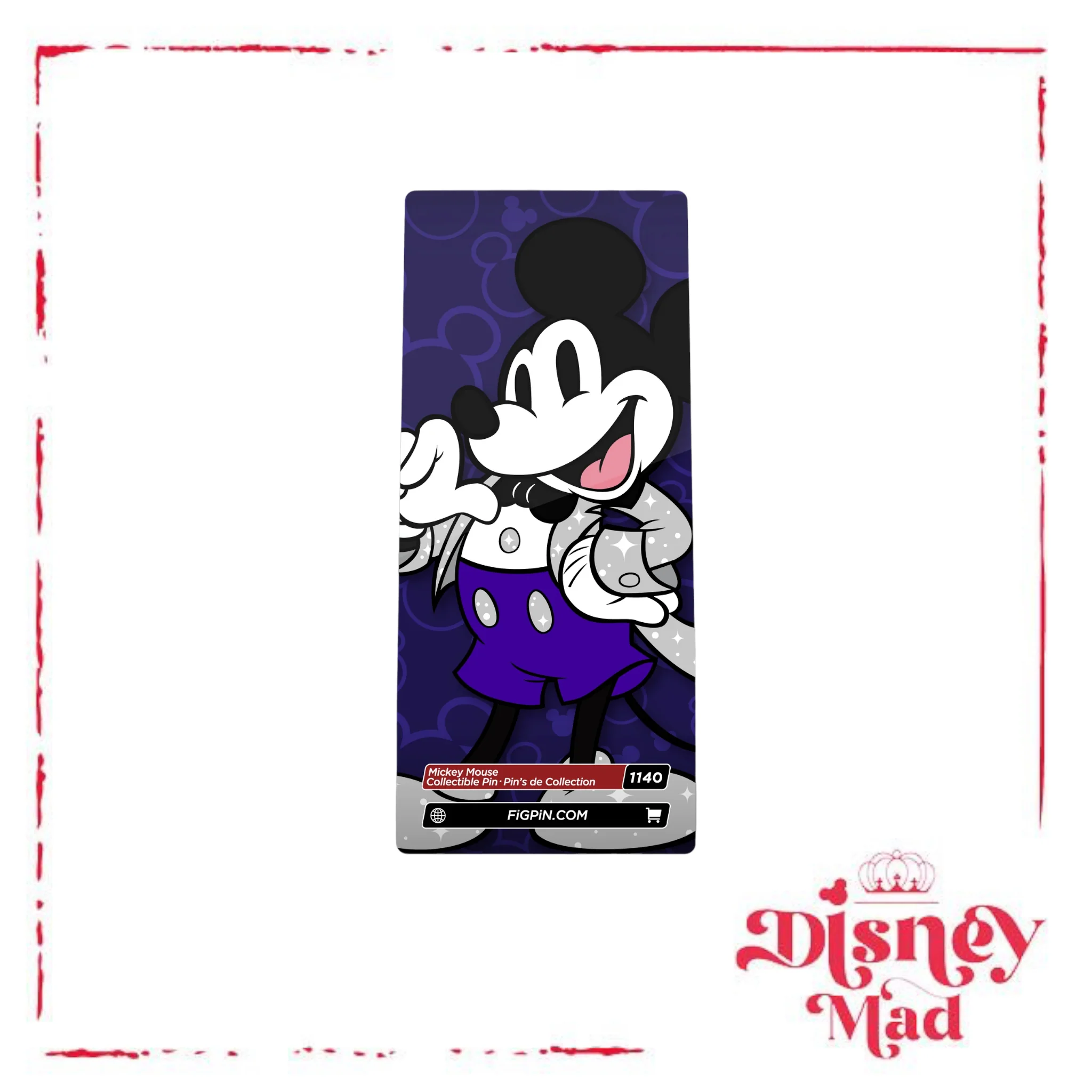 Disney Parks Exclusive Mickey Mouse Disney 100 FiGPin - Image 3