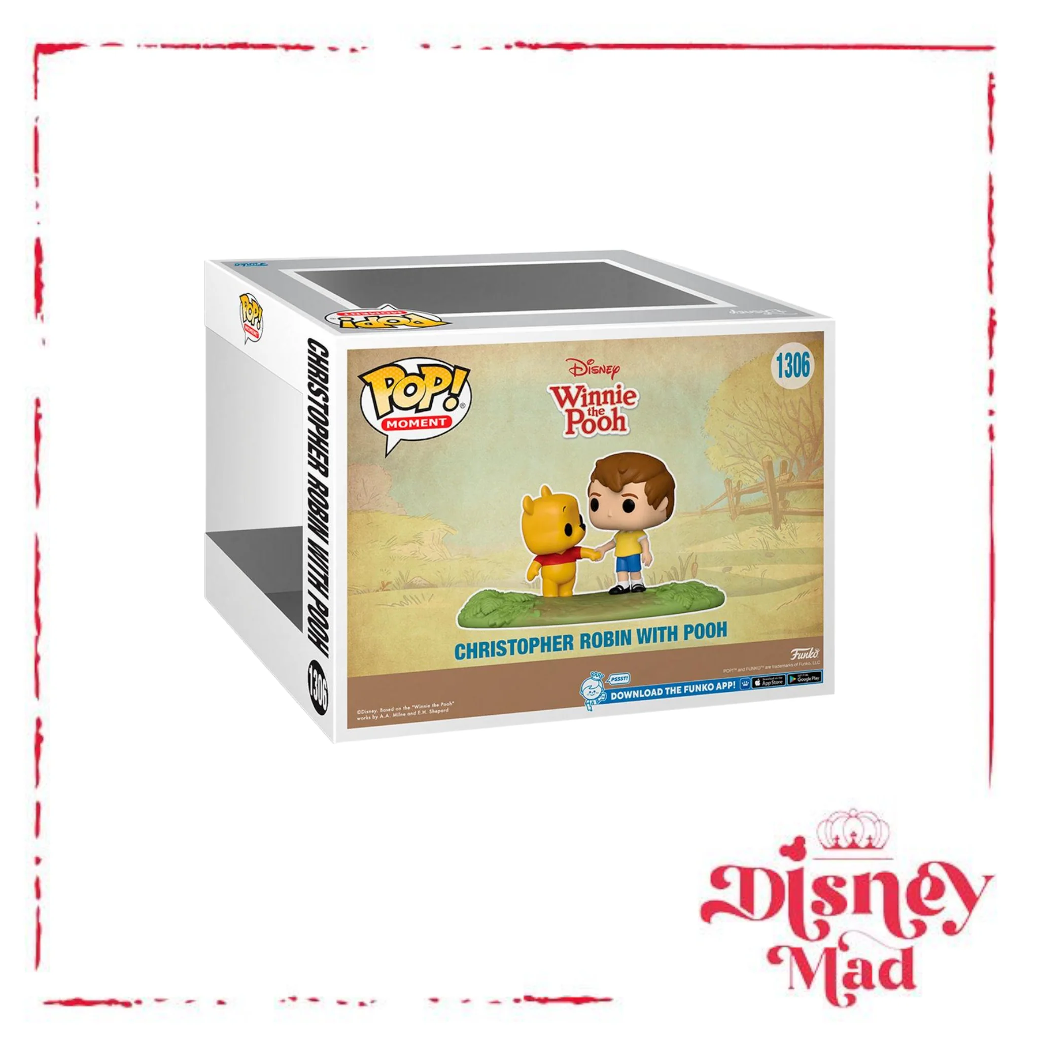 Funko Disney Winnie The Pooh Pop! Moment Christopher Robin With Pooh Vinyl Figure 2022 HT Expo Exclusive - Image 3