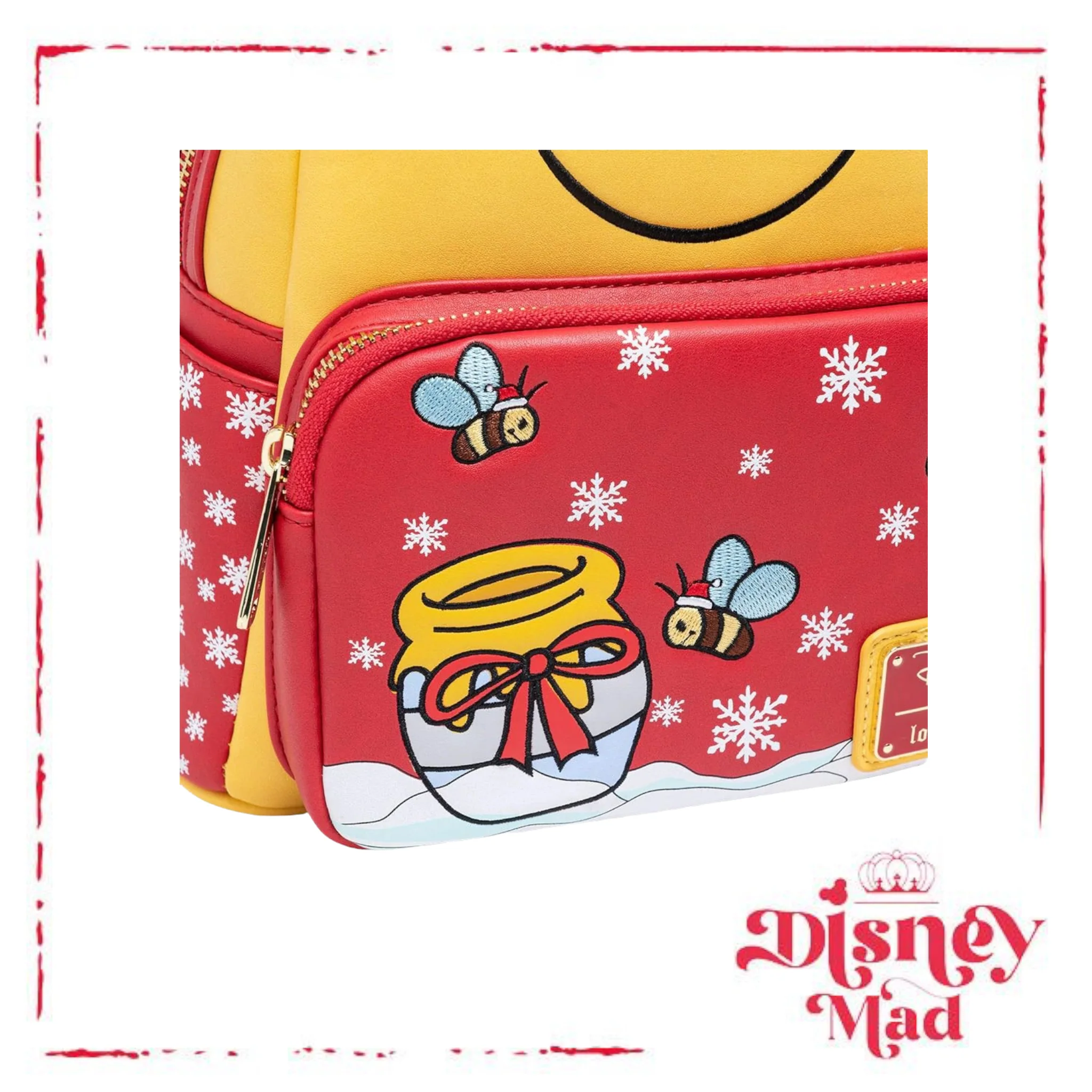 Loungefly Disney Santa Winnie the Pooh Mini Backpack 707 Exclusive - Image 4