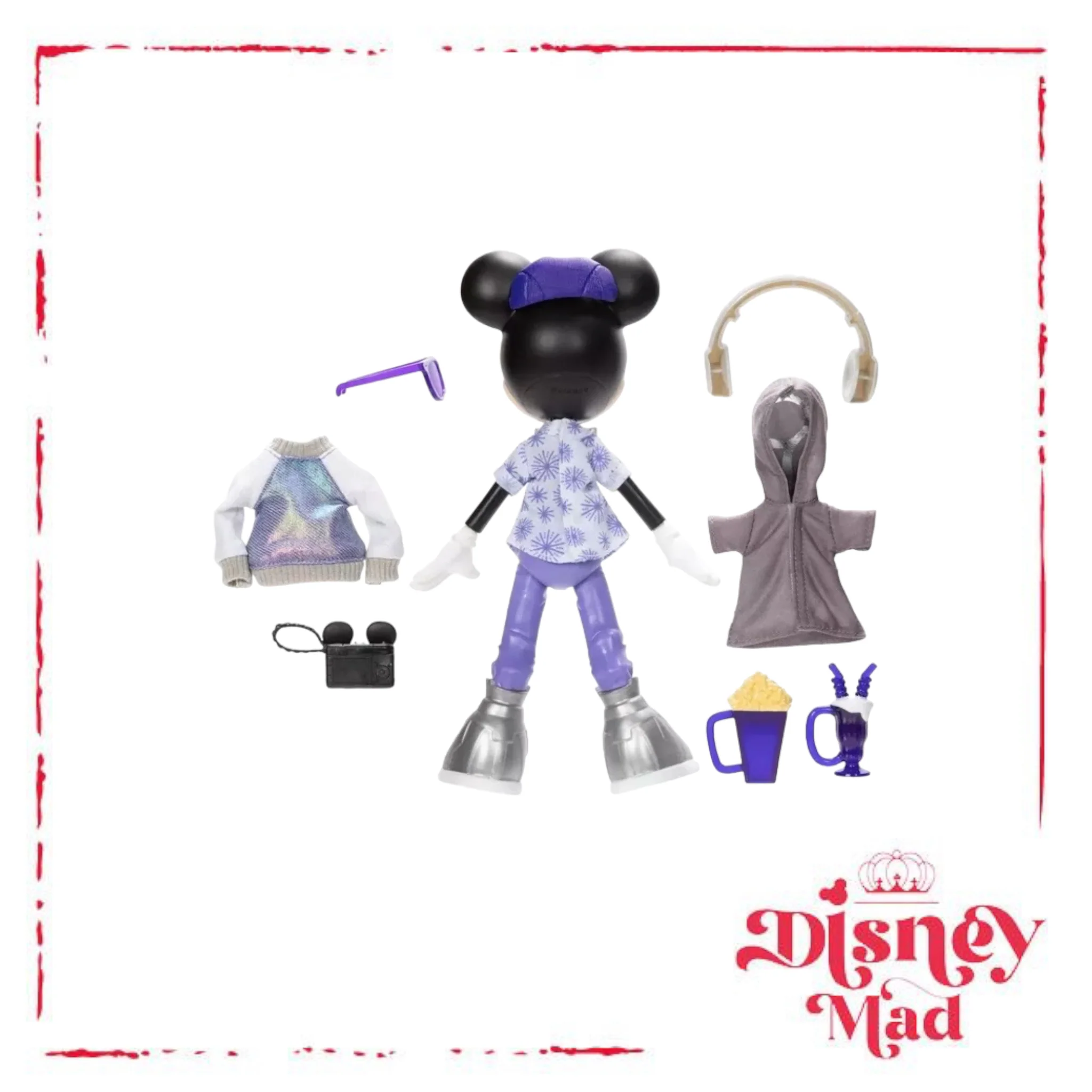 Mickey Mouse Platinum Celebration Doll and Accessories Set – Disney100 * Box Damage - Image 4