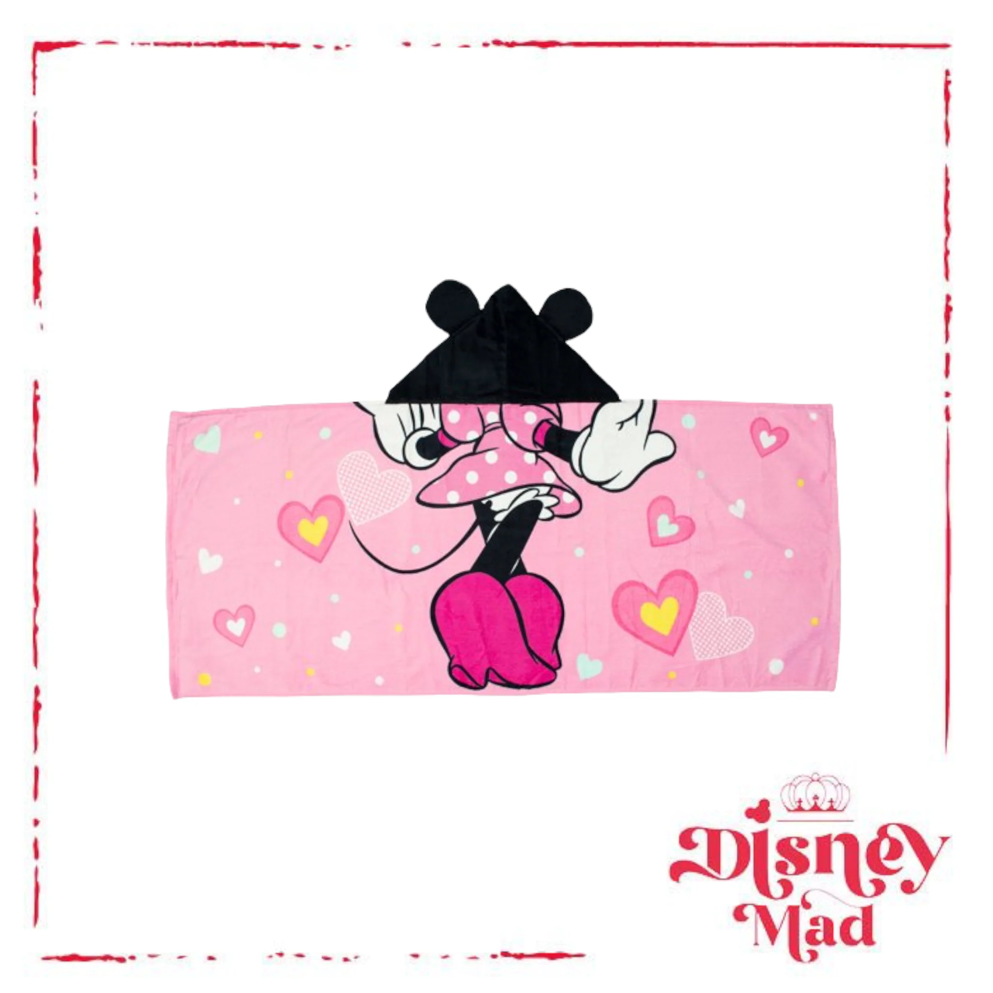 Disney Minnie Mouse Hooded towel - Image 3