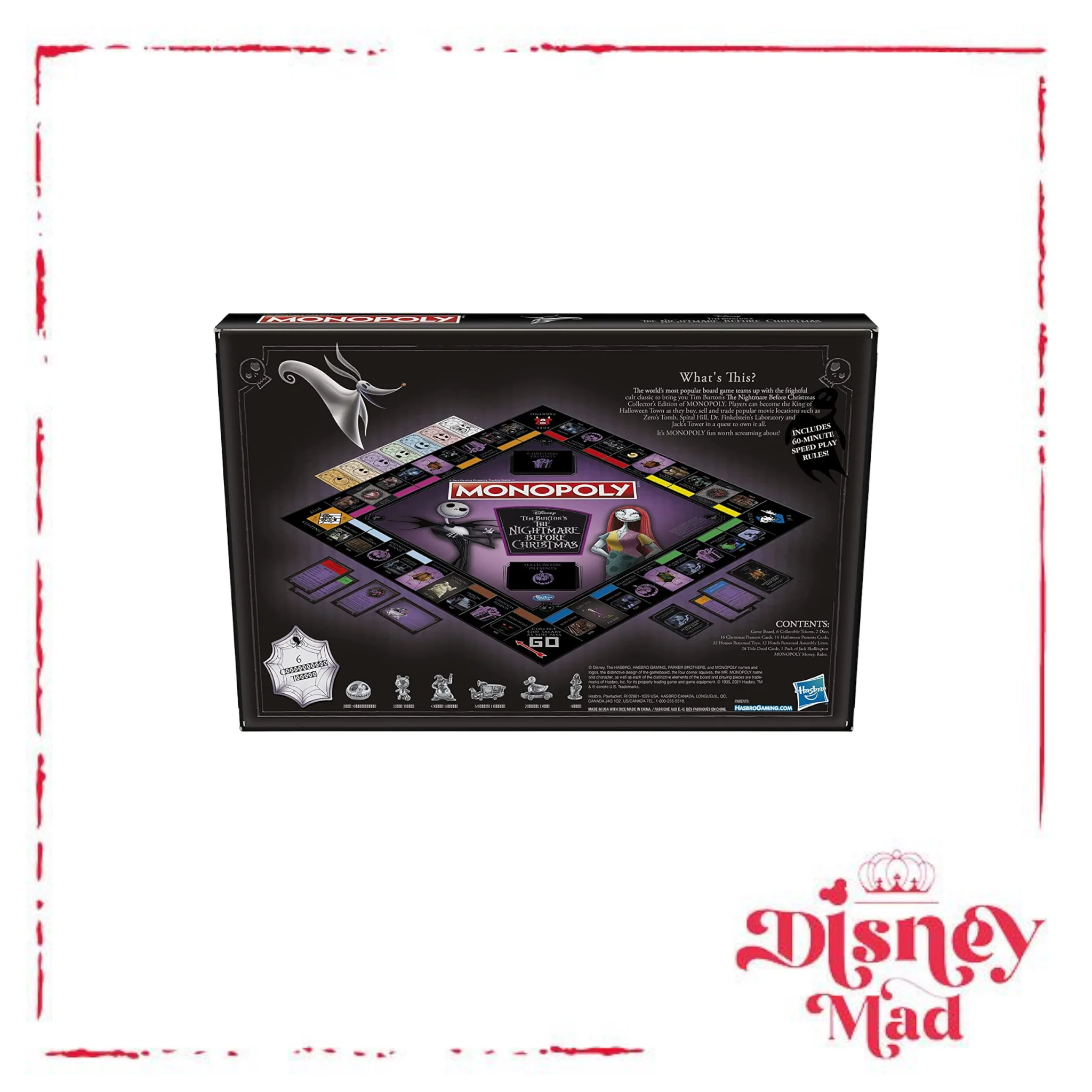 Monopoly: Disney Tim Burton's The Nightmare Before Christmas Edition Board Game, Fun Family Game - Image 5