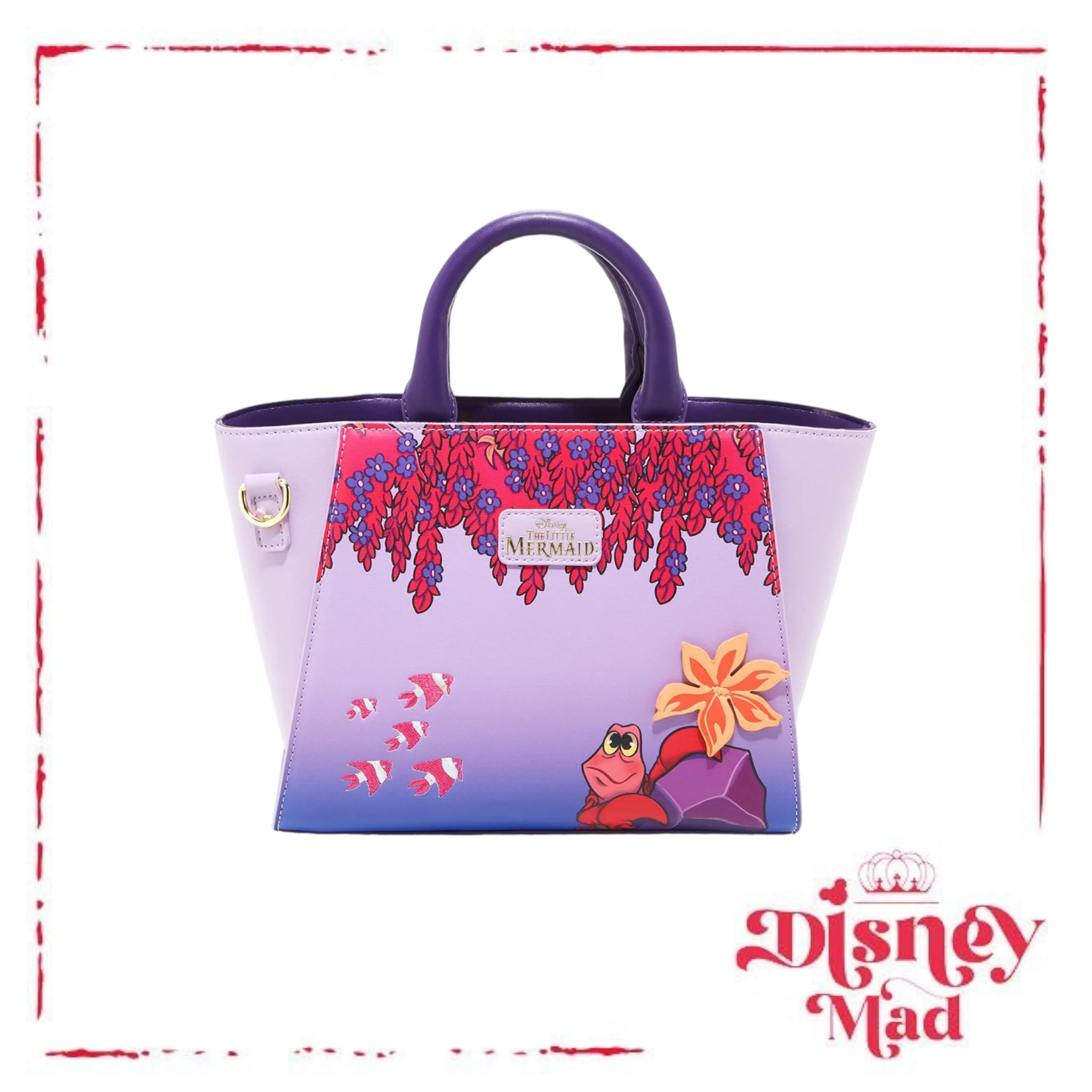 The Little Mermaid Floral Handbag - BoxLunch Exclusive - Image 3