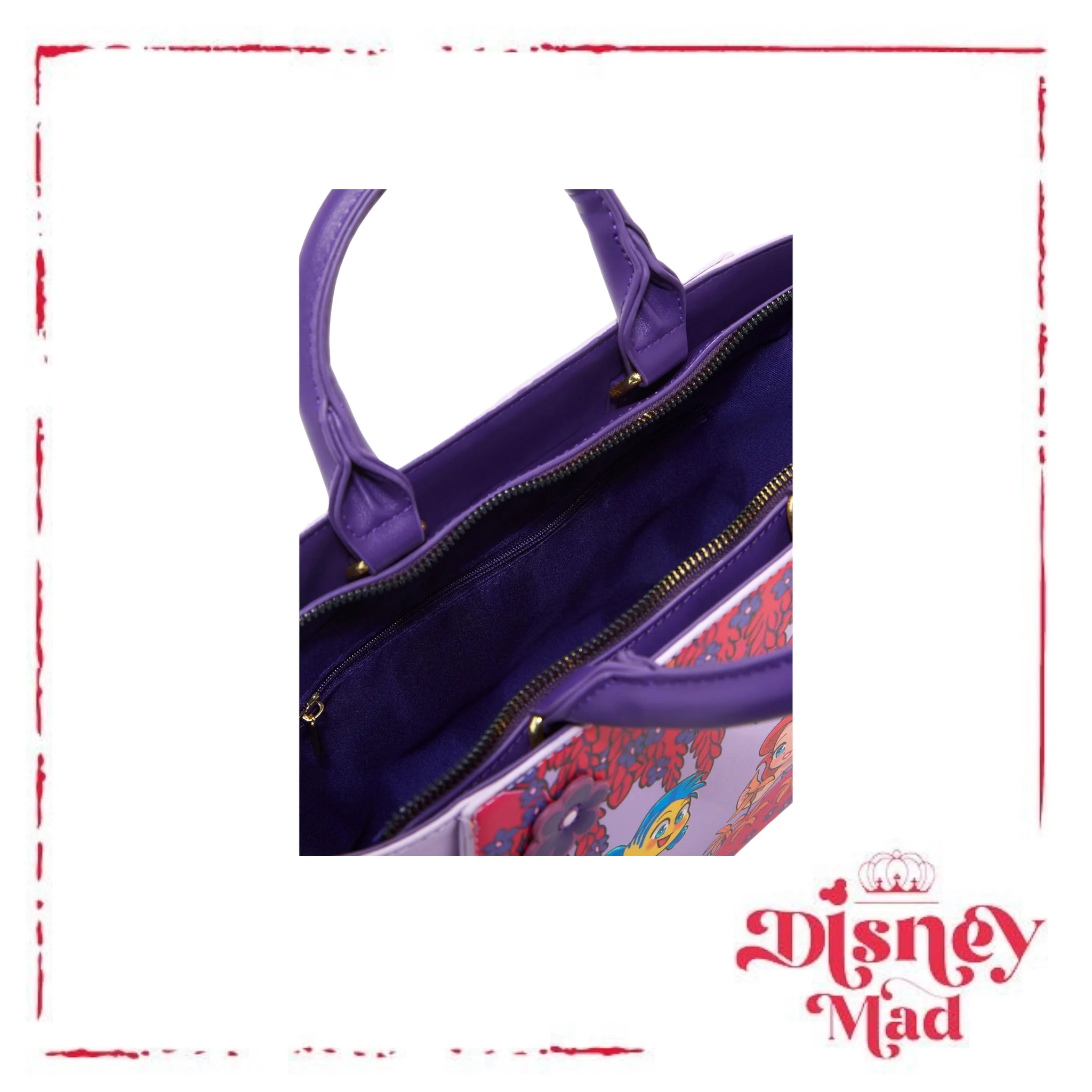 The Little Mermaid Floral Handbag - BoxLunch Exclusive - Image 5