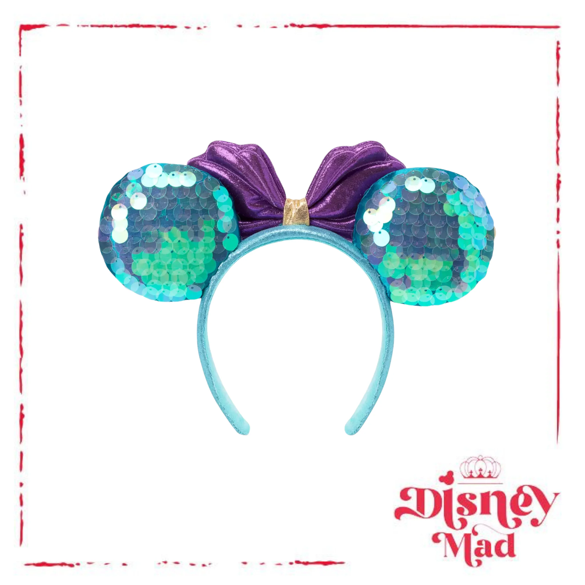 The Little Mermaid Minnie Mouse Ears Headband - Image 3