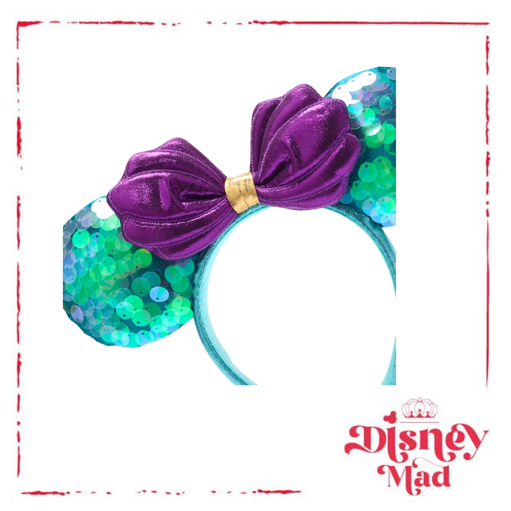 The Little Mermaid Minnie Mouse Ears Headband - Image 4