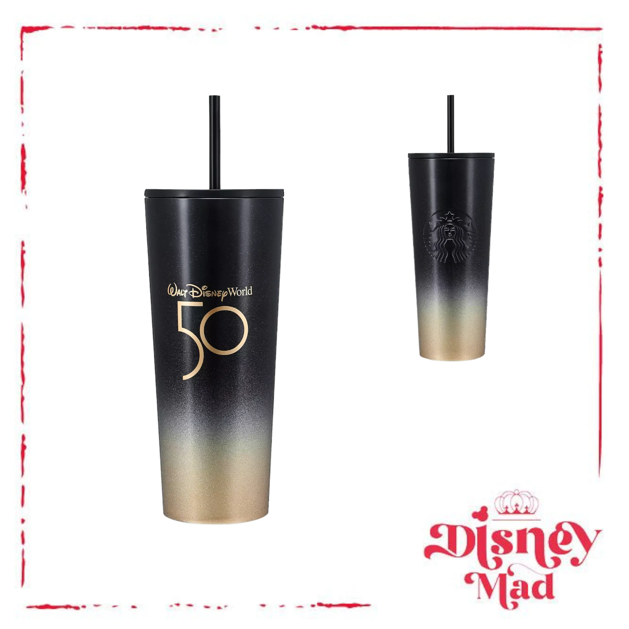 Walt Disney World 50th Anniversary Starbucks Stainless Steel Tumbler Disney Parks - Image 3